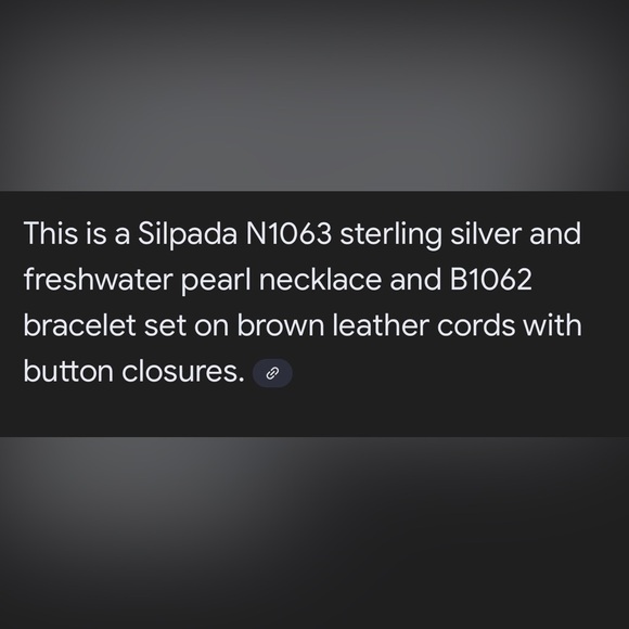 Silpada Freshwater Pearl, Sterling Silver & Braided Leather Necklace & Bracelet - Picture 15 of 16